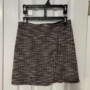 Max Studio Brown Tweed Mini Skirt